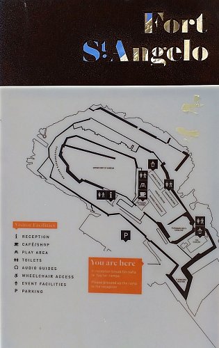 Vittoriosa - plánek pevnosti San Angelo.