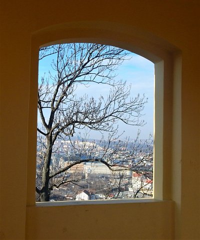 Pohled z okna altánku