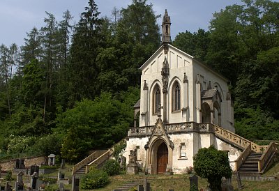 Hřbitov a kaple ve Svatém Janu pod skalou