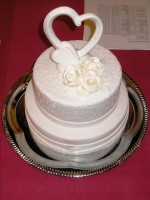Svatební dort bílý