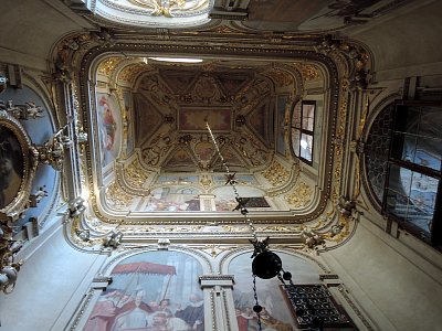 Strop kaple Sv.Václava ve Valdštejnském paláci*