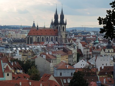Moje rodné město - pohled z Letenských sadů