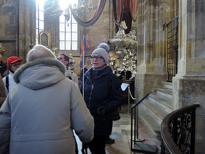 V katedrále Sv. Víta s průvodkyní Alenou