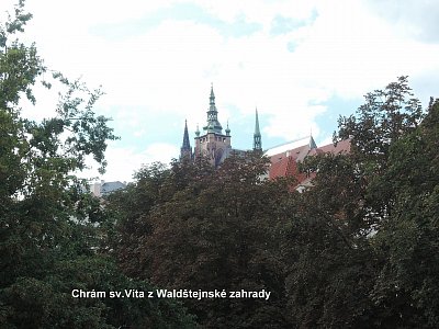 Chrám sv. Víta z Waldsteinské zahrady