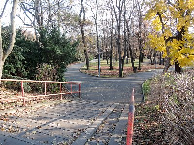 Cesta do parku Klamovka
