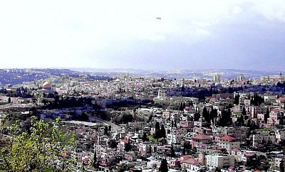 Panorama Jeruzaléma s hory Scopus