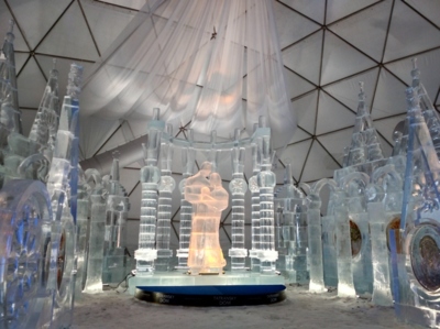 Ledové sochy v Tatrách