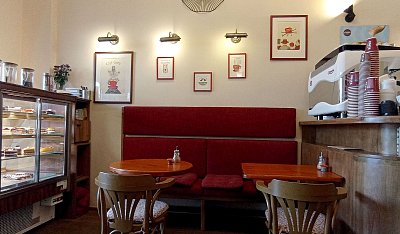 Interiér litoměřické kavárny Anděl