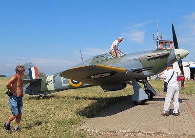 Petr Pačes a Hawker Hurricane, červen 2021. R.I.P.