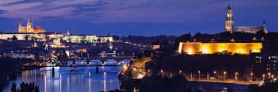 Večerní Praha s Vltavou