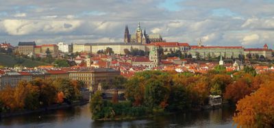 Pražský hrad na podzim