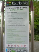Informace a plánek centrálního parku