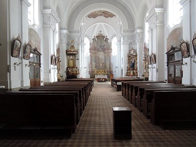 Pohled do vnitřku kostela