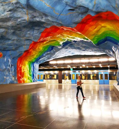 Vyzdobené metro - tunnelbana