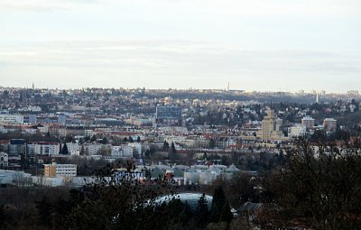 pěkný výhled na Prahu