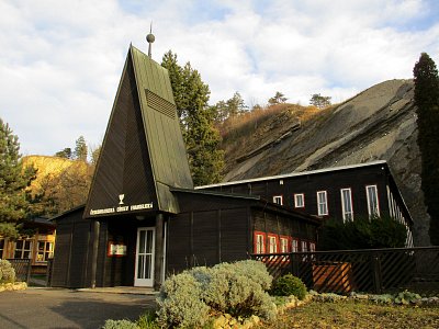 kostel Československ​é církve evangelické z roku 1948, byl postaven jako provizorium na 20 let