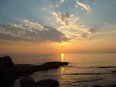 Západ slunce, Porečská Lanterna, Istrie