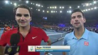 Rozhovor po utkání Roger Federer a Novak Djokovič - bez tiebreaku  6 : 6