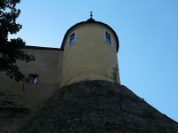 Pohled ze schodů na hrad