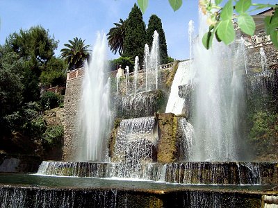 Villa d ´Este, hrající fontána varhan. Městečko Tivoli, poblíž Říma. *