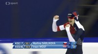 Vítězné gesto Martiny Sáblíkové - porazila 12, února 2015 olympijskou vítězku ze Soči