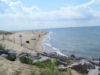 Jemný písek na pláži poloostrova Hel